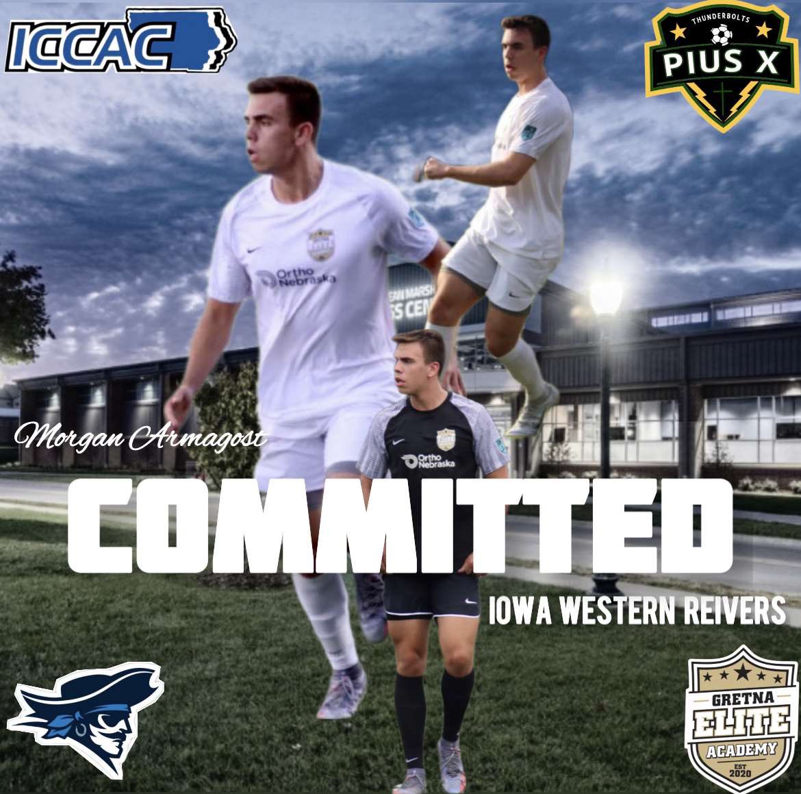 100% Committed <a href="/ReiverSoccer/">IWCC Men's Soccer</a> <a href="/GretnaEliteAcad/">Gretna Elite Academy</a>