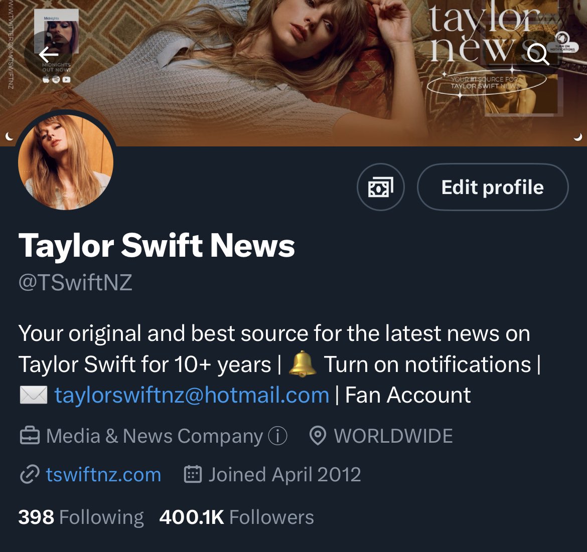 Taylor Swift News tweet media