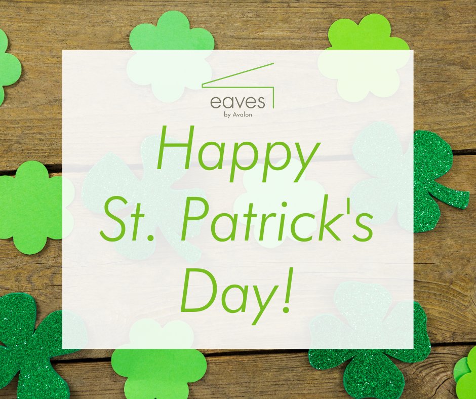eavesbyavalon's tweet photo. Happy St. Patty's Day! ☘️ 

Feeling lucky? Come tour our apartments today and you might just find your pot of gold at the end of the rainbow 🌈 Take the leap and schedule a tour today. https://t.co/chAdatrQil