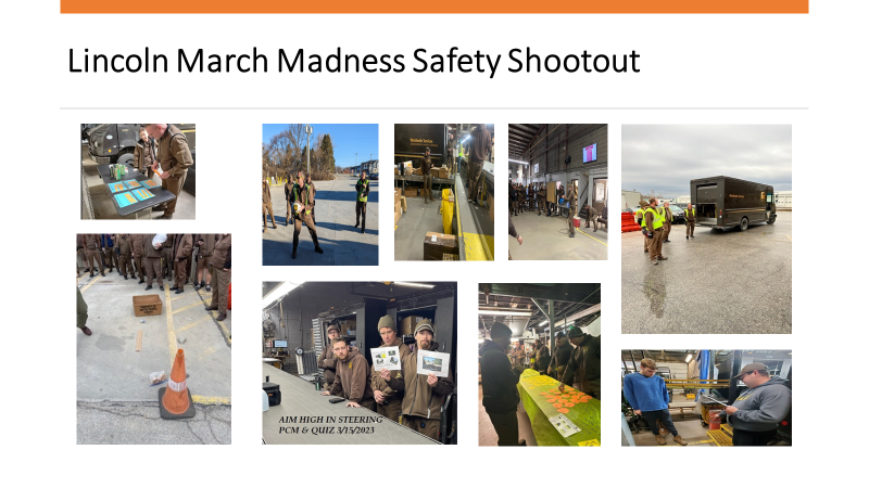 Week 2 is in the books for the Lincoln March Madness Safety Shootout. We had 100% participation across the board 👏🏀#LincolnLeaders <a href="/shawnhamilton44/">Shawn</a> <a href="/UPSers/">UPSers</a>