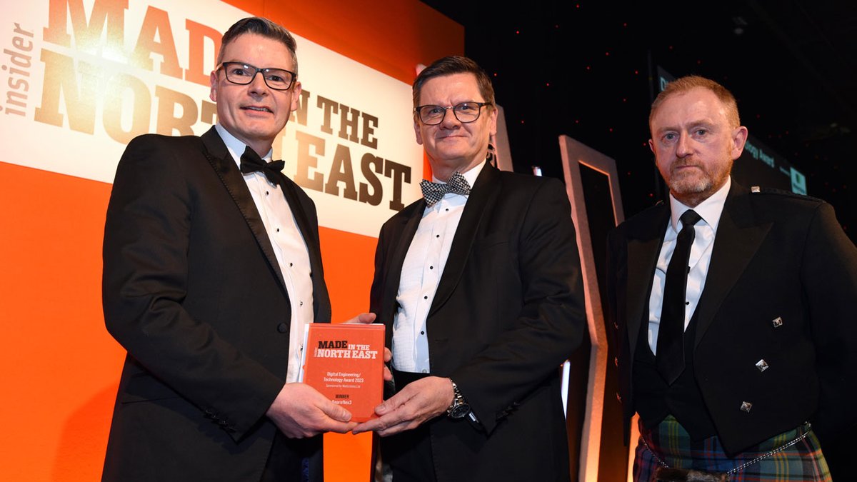 Reproflex3's tweet photo. What a night! We're super proud to win the #MadeinNE Digital Engineering-Technology Award 🏆! Well done to all of last night's nominees and winners 👏 for flying the flag for manufacturing and engineering excellence in our region! Thanks @insiderneast 
https://t.co/7RTUhbyrVt https://t.co/k1jhF6yX87