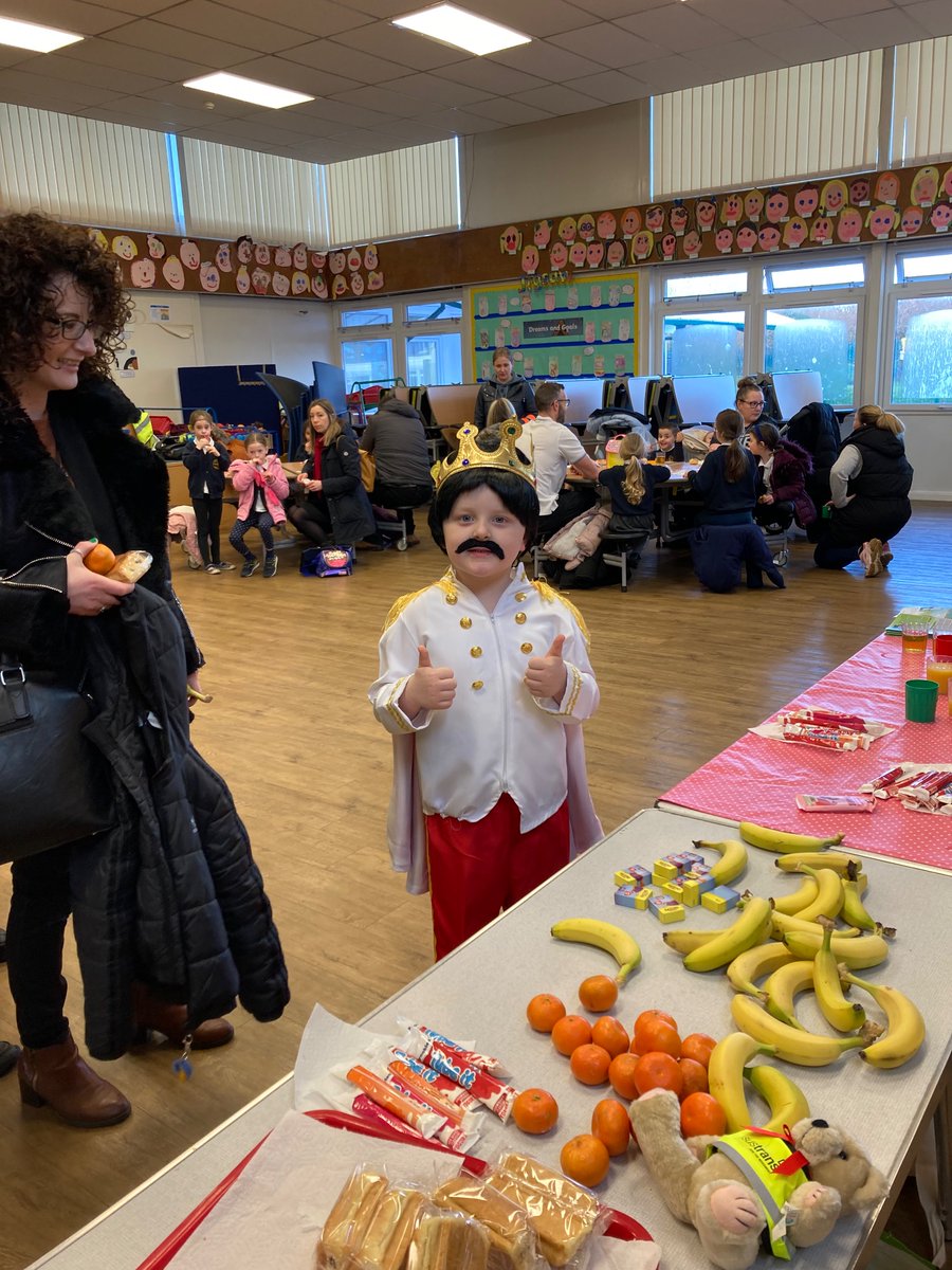ActiveTraveLou's tweet photo. Lots of celebrities came to St John’s infants active travel breakfast this morning! Freddie mercury, ABBA, Harry styles and a Gorilla from sing 🎤 @ATWirral @SustransNorth https://t.co/DTBKekqgm9