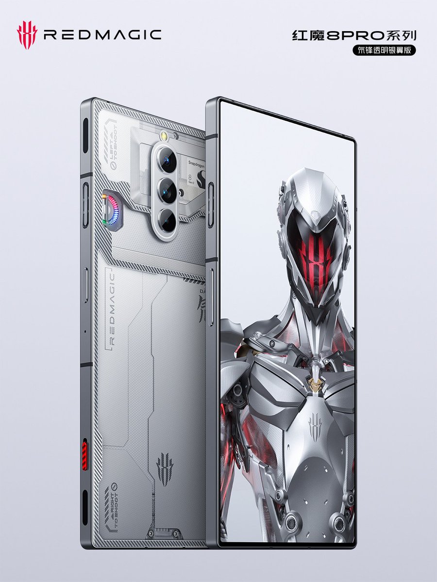 fabrizio_degni's tweet photo. The new RedMagic 8 Pro Silver Wing Transparent Edition looks absolutely gorgeous ❤️
Available for preorder, it should be launched in China on March 21th.
Maybe... 😉
#nubia #redmagic #redmagic8 #gaming https://t.co/QOFYc1JL71
