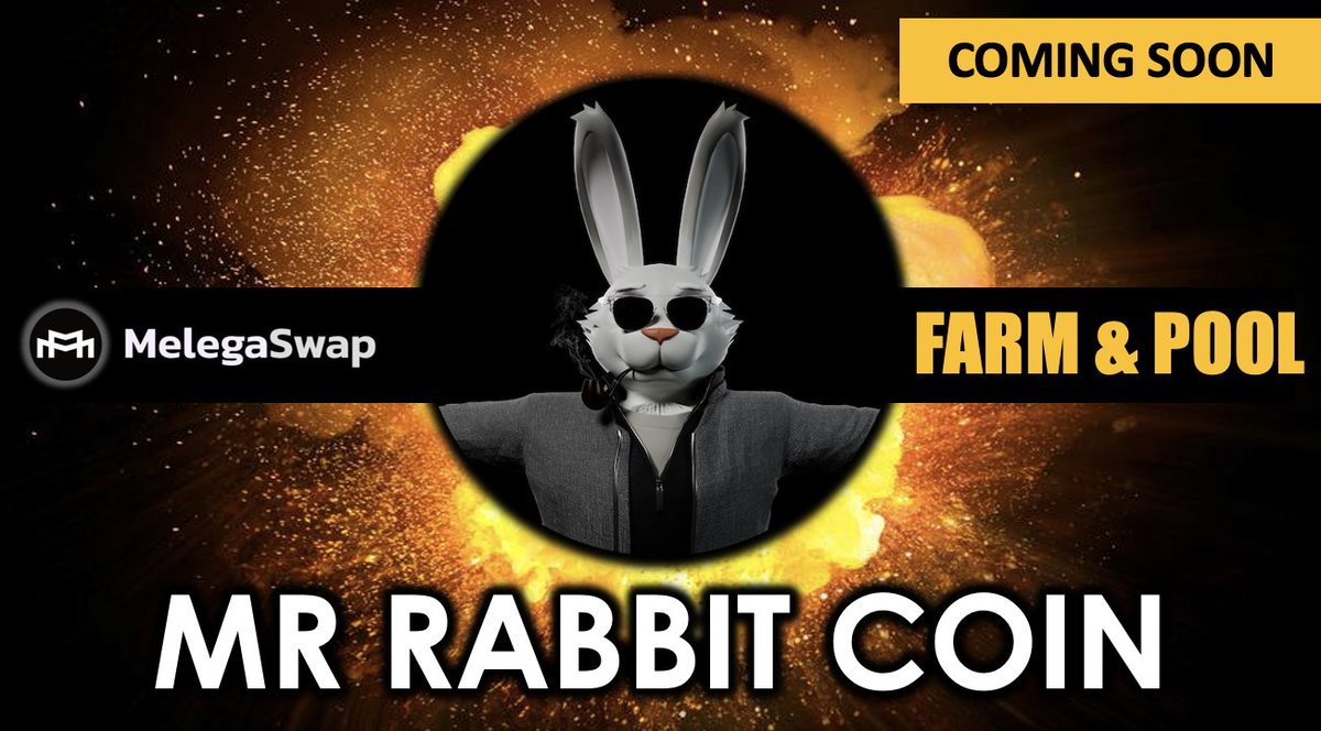 Melega Finance (@meleganza) on Twitter photo 🔥NEW UPCOMING LISTING🔥
🐰Mr Rabbit Coin (MRABBIT) <a href="/MRABBITOfficial/">Mr Rabbit Coin Official</a> Farm & Pool on #MelegaSwap
📣Spread the news & join $MARCO #airdrops
➡️Follow <a href="/meleganza/">Melega Finance</a>
➡️Like + RT
➡️Post Proof + Bep20 address
t.me/melegacommunity
#melega #dex #BNBChain #Binance 🔥NEW UPCOMING LISTING🔥
🐰Mr Rabbit Coin (MRABBIT) <a href="/MRABBITOfficial/">Mr Rabbit Coin Official</a> Farm & Pool on #MelegaSwap
📣Spread the news & join $MARCO #airdrops
➡️Follow <a href="/meleganza/">Melega Finance</a>
➡️Like + RT
➡️Post Proof + Bep20 address
t.me/melegacommunity
#melega #dex #BNBChain #Binance