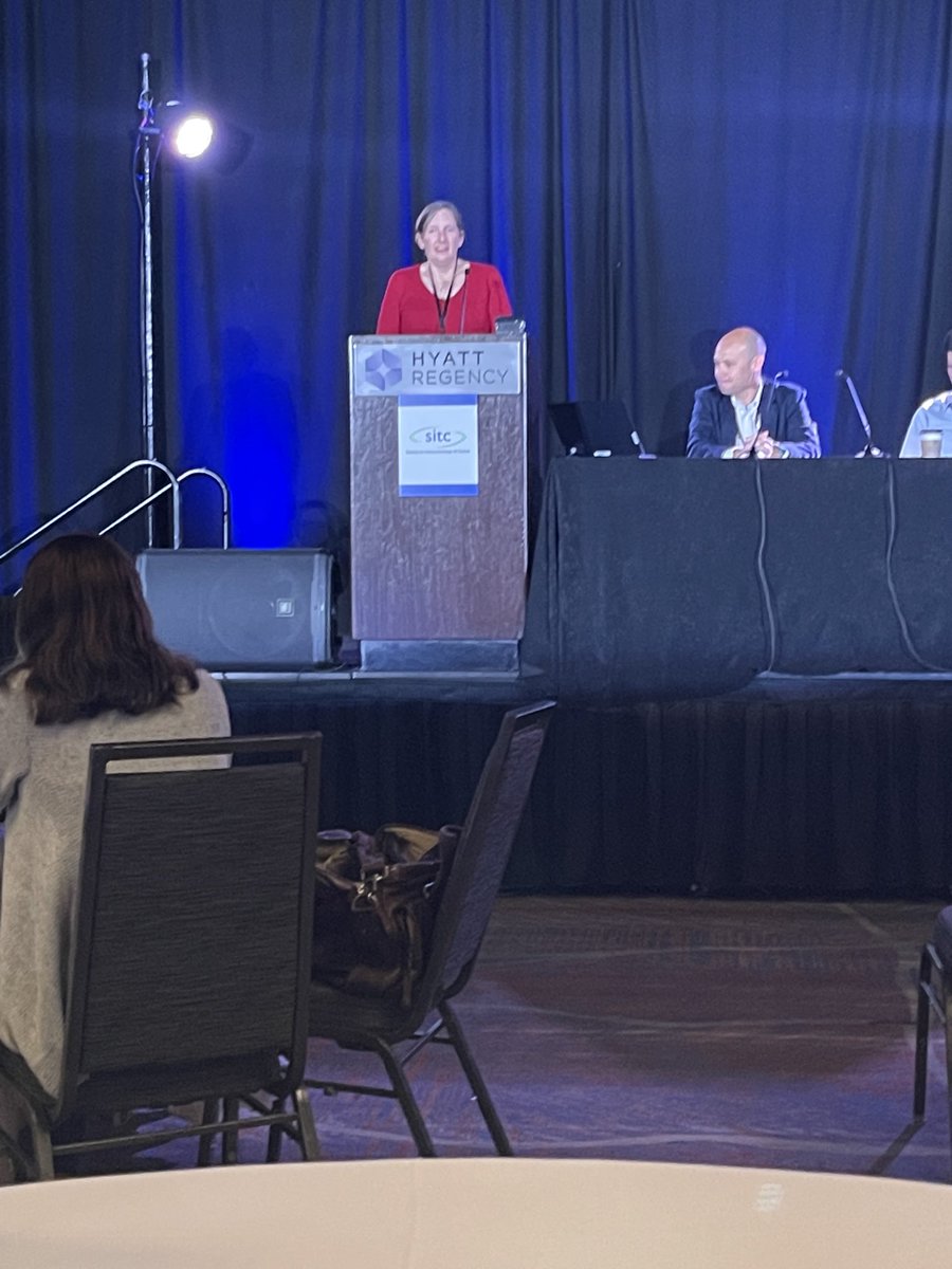 Chrystal_Paulos's tweet photo. Inspiring talk about antigen identification and CD4 T cell-based vaccines for pre-malignant breast lesions by Dr. Sasha Stanton @sestant29 at #SprITC @sitcancer. https://t.co/VgpdaH90PY