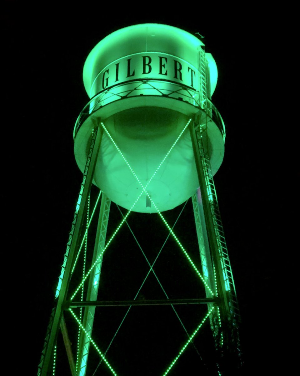 GilbertYourTown's tweet photo. Happy St. Patrick's Day to our Sister City Antrim and Newtownabbey Borough (@ANBorough)! ๐
The Gilbert Water Tower will be lit green tonight for extra luck.
#LightUpGilbert https://t.co/DA751CaNoI