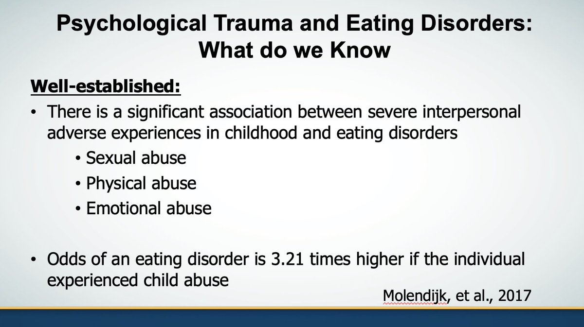 Mental_Elf's tweet image. There is a well established link between severe interpersonal adverse experiences (abuse) in childhood &amp;amp; eating disorders, says Wonderlich #LEDC2023 He cites this 2017 review by Molendijk ML et al (2017) #LEDC2023 researchgate.net/publication/31…