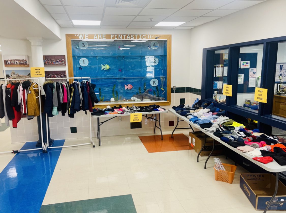 Monomoy_HES's tweet photo. Our lost and found is overflowing!  Please take a look to see if any of the items belong to your family.  We will have the lost and found set up in our lobby through next Friday March 24. https://t.co/iHK5B0FyeL