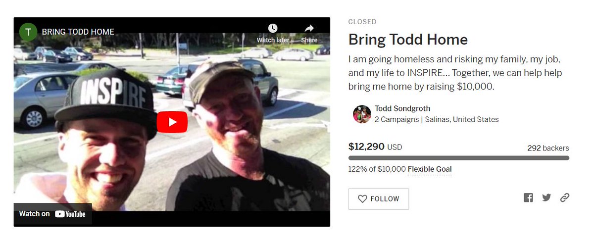 Two charities @toddsondgroth claimed to fundraise for before <a href="/aquaonJuno/">Aqua DAO (Powered by $WATR)</a> and @casaonJuno reviewed more than a decade of financial data &amp; informed me:

Neither could find any contributions from Todd or past charity organizations

Where did the money go? 
indiegogo.com/projects/bring…