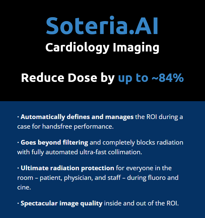 OmegaCardiac's tweet photo. #ReduceDose by up to ~84% with the #SoteriaAI Image-Guided #Cardiology System! Next-level #RadiationProtection and #SuperiorImaging. Learn More: https://t.co/d9OgZqJXCh #XRAY #CardioTwitter https://t.co/nsafzDYWjB