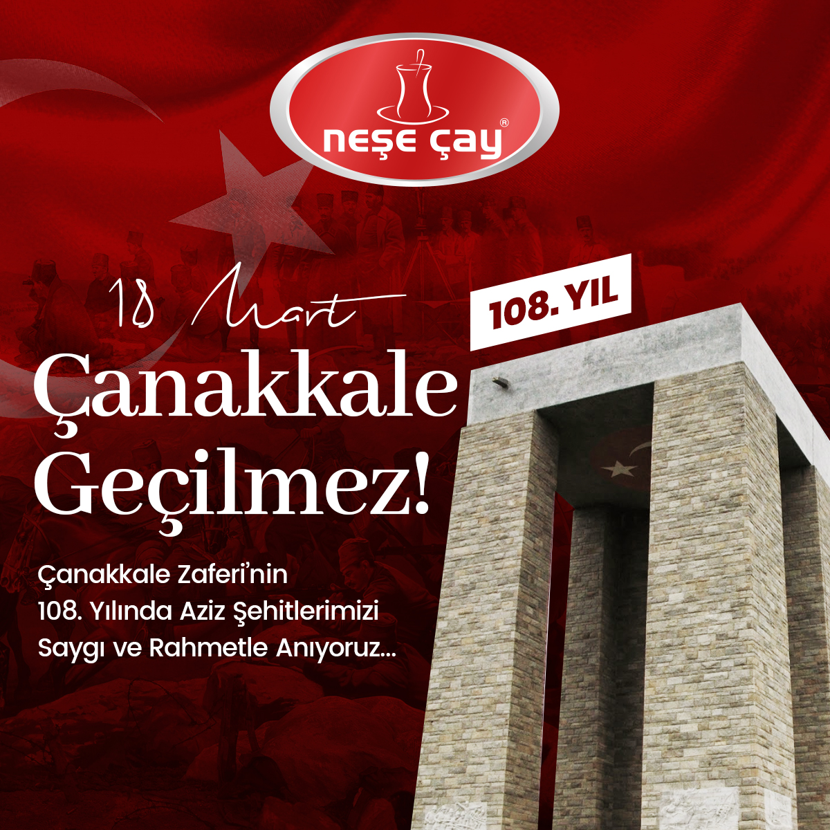 18 Mart Çanakkale Zaferi ve Şehitleri Anma Günü Kutlu Olsun!

#ÇanakkaleZaferi #ÇanakkaleGeçilmez