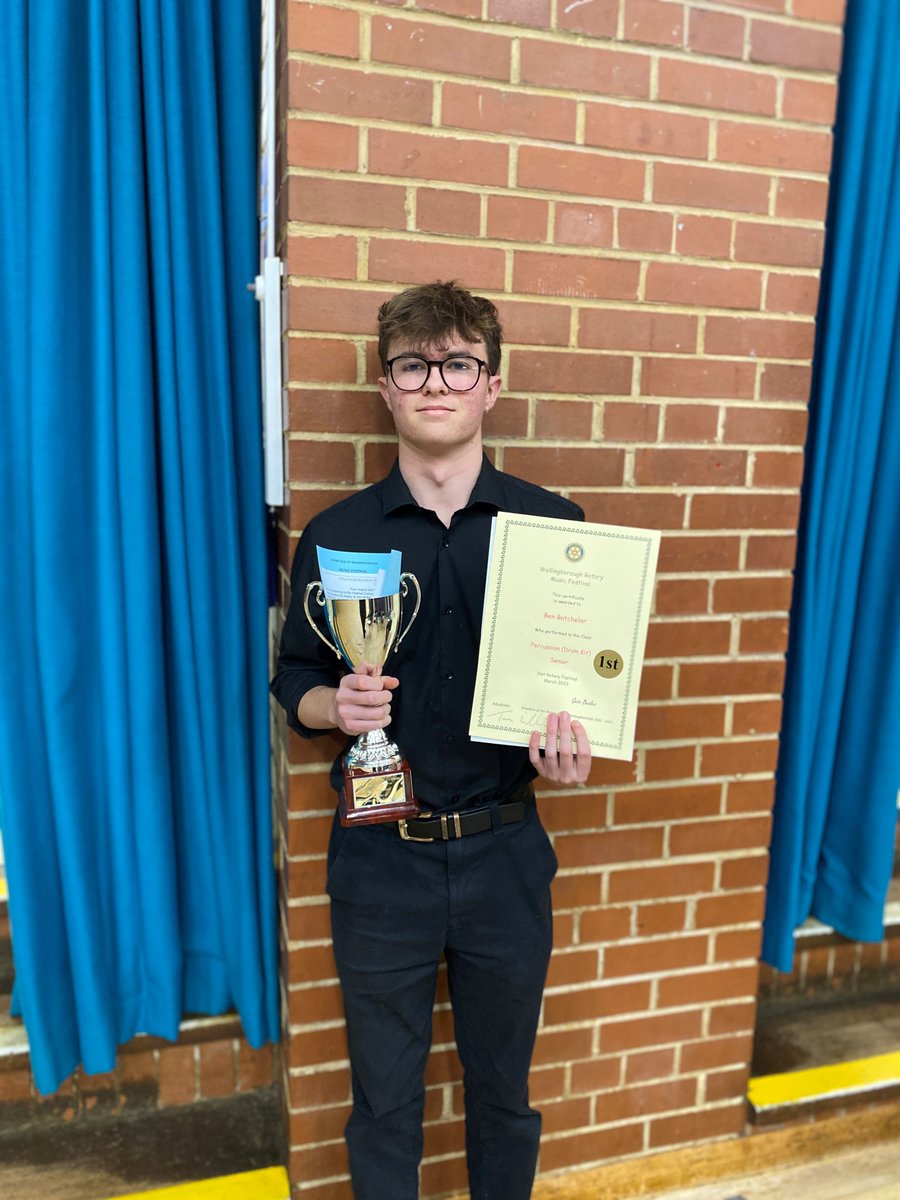 WeaversAcademy's tweet photo. More drumming success for Weavers Academy students at the Rotary Club Music Festival! Congratulations to Ben and Andre who were both awarded first places for their excellent performances. #LearningWithPride https://t.co/wkGZGQ71ld