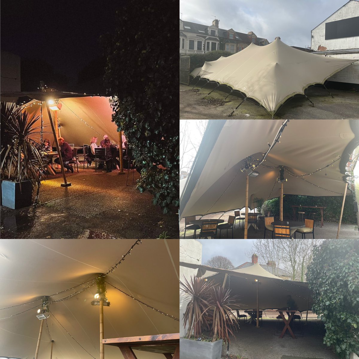 All good things come to end😢 …. As we are giving Uisce a little refurb &amp; bringing back our carpark …. ‘The Tent’ as we know it is on the hunt for a new home🥹
-
DM us for details if interested
-
7.5m x 10.5m
Sand in colour
Warm fairy lights 
Interior up lighting
-
💚