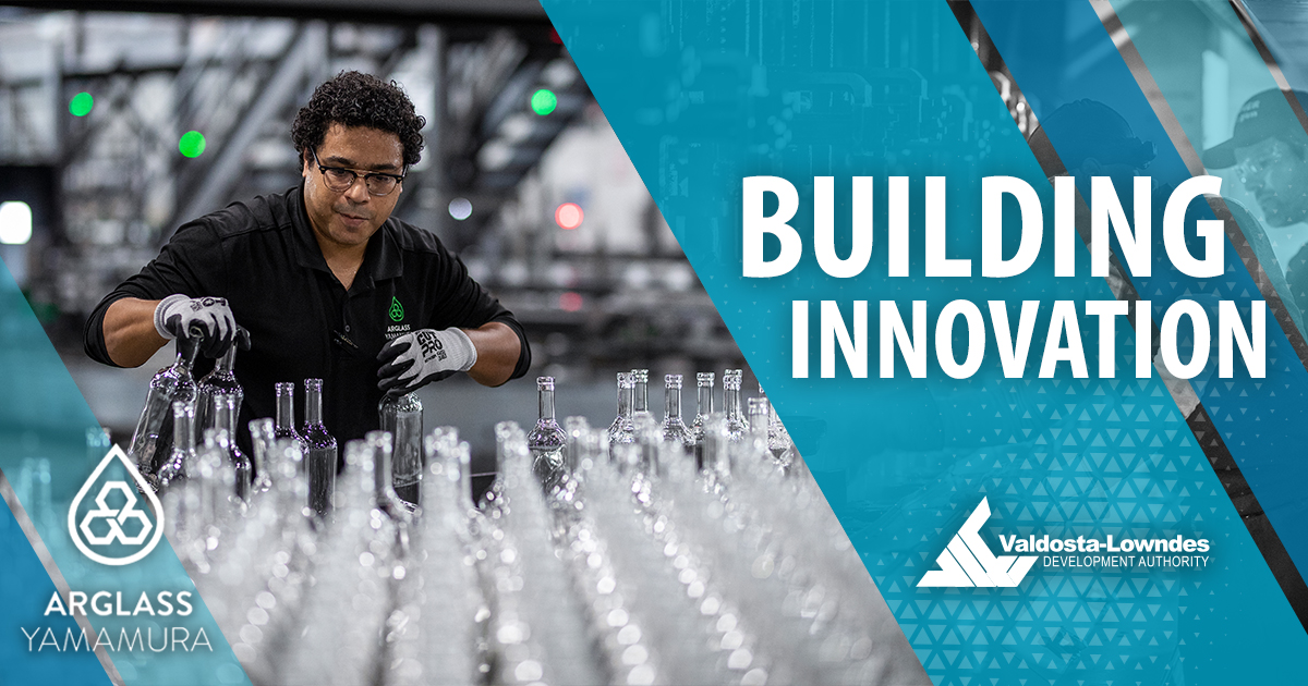 Arglass is focused on sustainability with a manufacturing process that reduces environmental impact, eliminates industrial wastewater, minimizes energy consumption, and utilizes renewable and recycled materials. See how Valdosta builds innovation. www.buildlowndes. #BuildLowndes