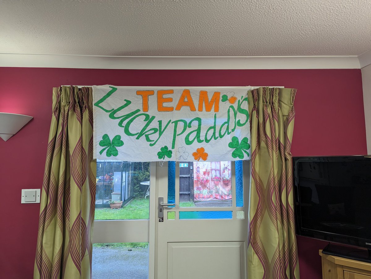 TheFirsCH's tweet photo. Let the #shanigans begin! ☘️🍀 @DiscoverIreland @TheFirsCH  #HappyStPatricksDay2023 @AnchorLaterLife #FridayVibes #PaddysDay @DementiaUK @DementiaFriends https://t.co/0TT9QzHx9W