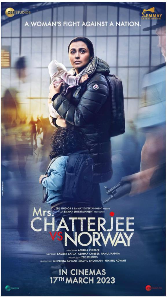 Wishing one of the finest & most talented actresses #RaniMukherji all the best for her new film #MrsChatterjeeVsNorway Already hearing great things about her performance!looking forward to watching it once I’m back!