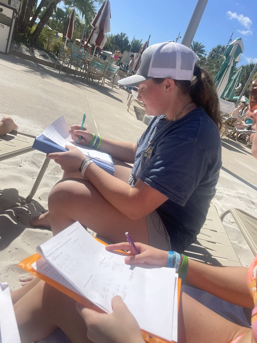 SFsoftballLions's tweet photo. Making sure the homework gets done before the evening game in the sunshine!
Student first, athlete second!
They are always working hard!!
#sflionpride #oneteamoneteam https://t.co/A64UFoj6u6