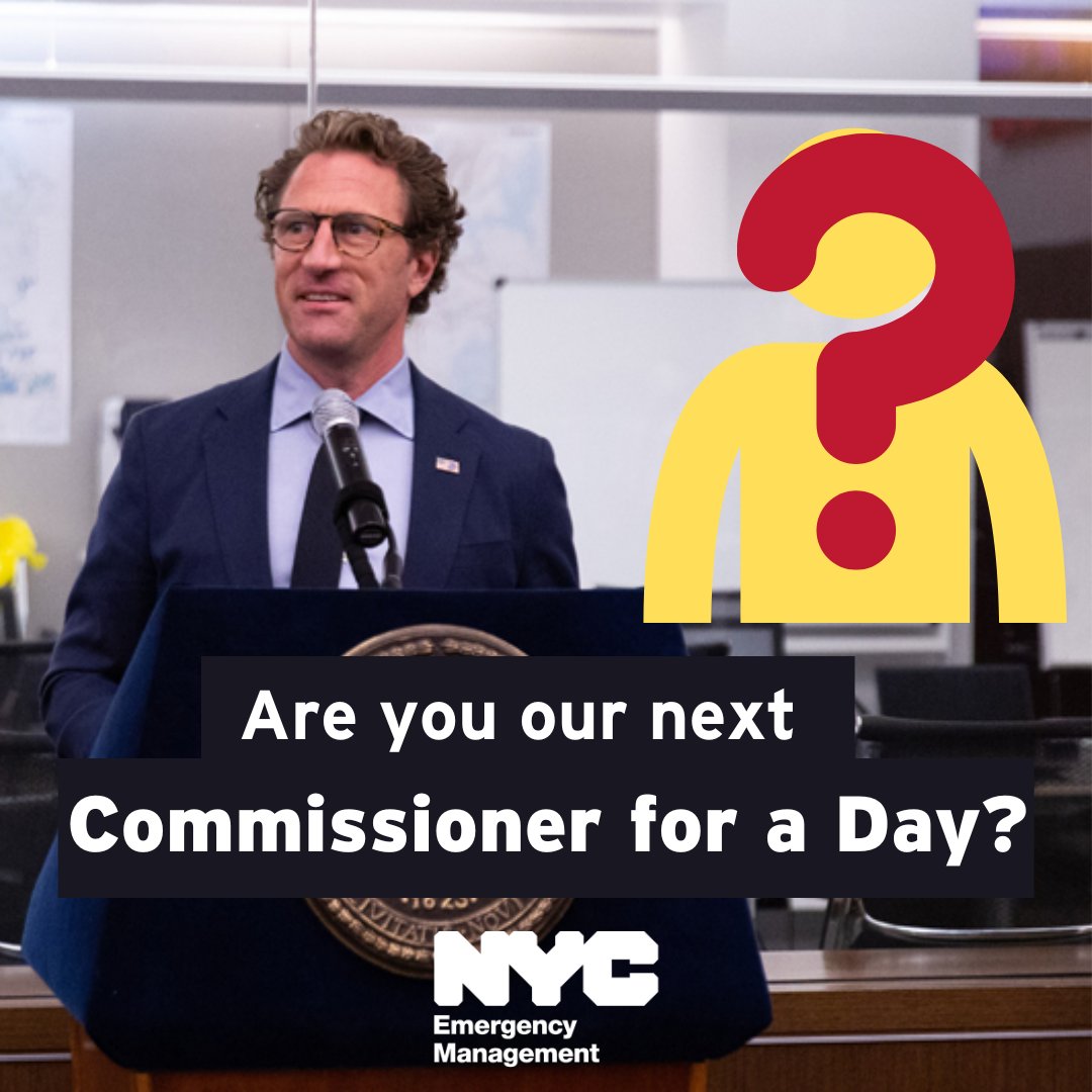 Are you a high school student who has what it takes to be NYC Emergency Management’s next Commissioner for a Day? The winner will shadow NYCEM Commissioner Zach Iscol and visit our Emergency Operations Center. Apply by April 1 at nyc.gov/site/em/ready/…