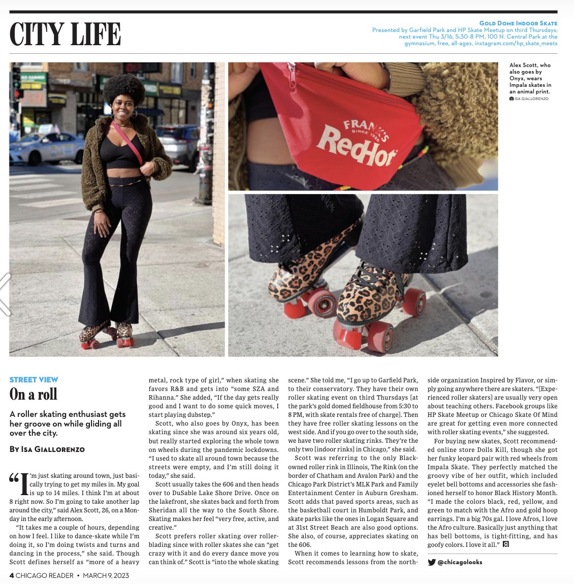 SoniaHendrix's tweet photo. I'm loving @Chicago_Reader's latest issue. Great design and storytelling. Low-key, has me like... woooould I move to Chicago?? (Coming up on ten years in NYC!)
https://t.co/ne44GkjItf 
🖊️🖊️🖊️
@boutaynaaa 
@MikeSula 
@chicagolooks 
#chicago #citylife 
#howbloodgo https://t.co/GK165vQDLX