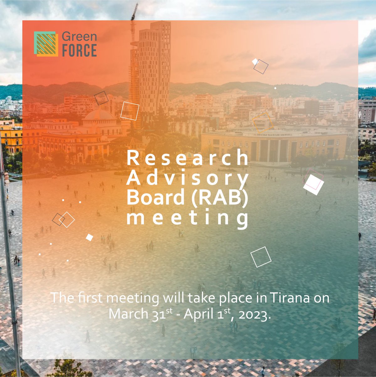 greenforcetp's tweet photo. GreenFORCE partners are preparing for the first meeting with the Research Advisory Board which will focus on providing feedback regarding two project outcomes.
To learn more, go to https://t.co/UxIv1GT7Db and stay tuned for updates!

#GreenFORCE #changesforgreen #Collaboration https://t.co/TkBSm4dDrw