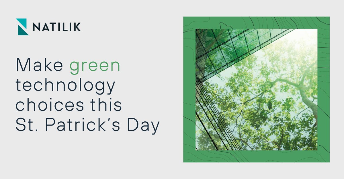 From vendors with products made from #sustainable materials and hardware recycling to low-energy solutions and remote deployment, there are many ways Natilik can help your business to #gogreen this St. Patrick's Day ♻🌍.

Find out more >>> lnkd.in/ePwadsVp