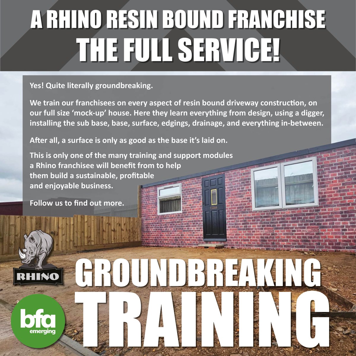 To find out more, click the link below:

lnkd.in/eUsukj4y

Contact us for more information 
📞 01933 276998
📧 rhinoinfo@btinternet.com
🖥 rhinosurfaces.co.uk

#resinbound #franchisebusiness #UKFranchising #StrongerTogether #FranchisingOpportunities #bfa #civvystreet