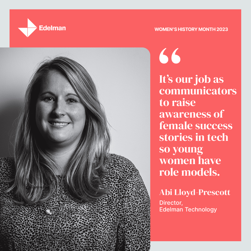 EdelmanUK's tweet photo. This Women's History Month, we're sharing insights from some of the exceptional women at Edelman: their stories, opinions and vision for the path forward to a better, and more equitable future.

Discover the insights in our new series.

#WomensHistoryMonth