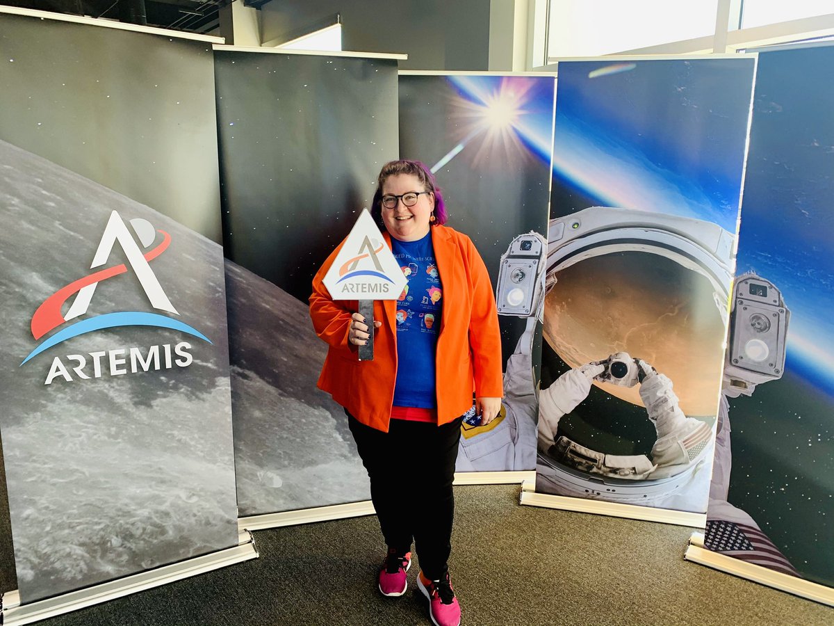 I’ve never been more excited about a single email in my entire life. I was selected by @NASA @NASASocial to attend the announcement of the #ArtemisII crew at @NASA_Johnson on April 3rd! As a proud member of the #ArtemisGeneration 👩🏻‍🚀 this opportunity is “out of this world!”