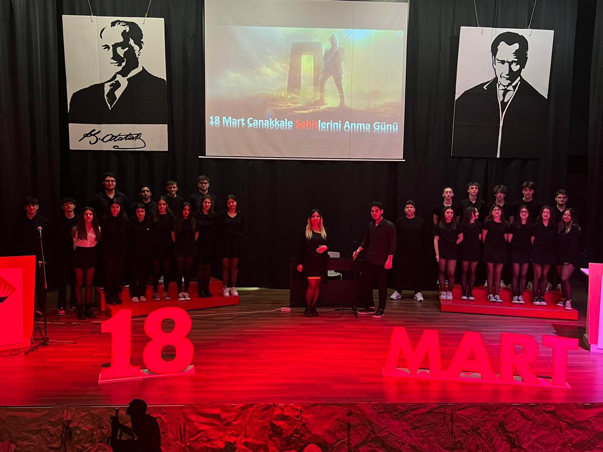 Çanakkale Zaferi’nin 108. yılında şehitlerimizi ve Ulu Önder Gazi Mustafa Kemal Atatürk’ü saygıyla anıyoruz. 🌿
Lise öğrencilerimizden oluşan koro...
<a href="/mturanoznacar/">Mehmet Turan ÖZNACAR</a> 
<a href="/TrkErsen/">Ersen Türk</a>
<a href="/mrtdemirlioglu/">Murat Demirlioğlu</a>
<a href="/dincercitak/">Dinçer Çıtak</a> 
<a href="/kader_ulass/">Kader Ulaş</a> 
<a href="/neriman_derya/">Neriman Derya</a>
<a href="/BkOmerli/">BK Ömerli Kampüsü</a>