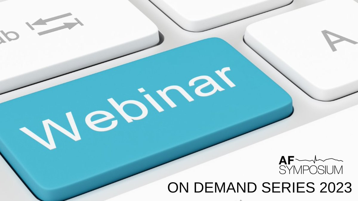Registration is now open for AFS Live CME Webinar Series Session I: Early Intervention for Prevention of AF Progression Wed, March 29 from 12 -1 PM ET. Click to learn more: bit.ly/March29_AFS_We…