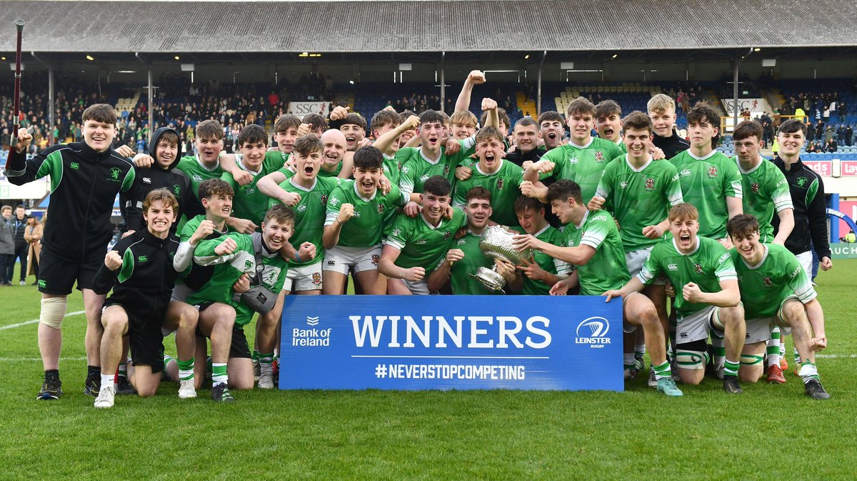 LeinsterBranch's tweet photo. 🏆 | Gonzaga College win the @BankofIreland Leinster Schools Senior Cup Final, after a thrilling encounter with Blackrock College in the RDS this afternoon

Read the match report here 👉 https://t.co/uQKyjTmxZv

#FromTheGroundUp #NeverStopCompeting https://t.co/0BW3xXNoyD