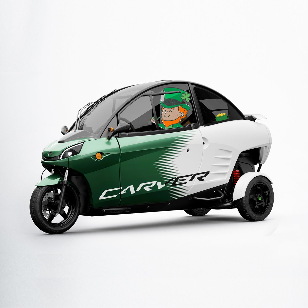 🍀Happy St. Patrick's day! Like always the Carver is driving 100% green.