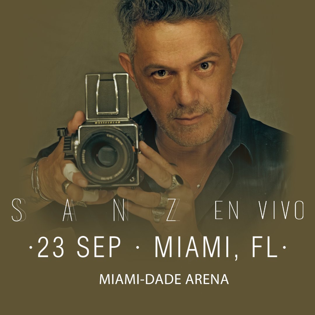 Tickets to see Alejandro Sanz on September 23rd are on sale NOW - mdahe.at/3ZL8TA5