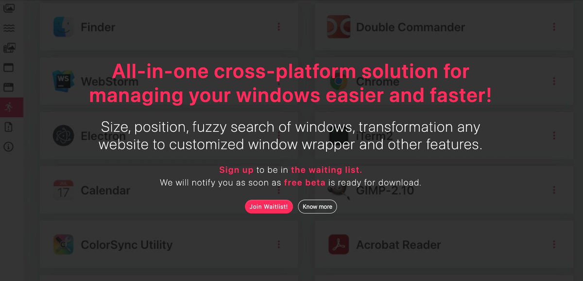 AEsakova's tweet photo. 🔥SMBAct Windows Manager is almost ready 🥳
👇Join waitlist here:👇
https://t.co/guK60ot8OT
💰Reward: Free beta for Early Users
#waitlist #windowsmanager #buildinpublic https://t.co/Yri8MYlA8D