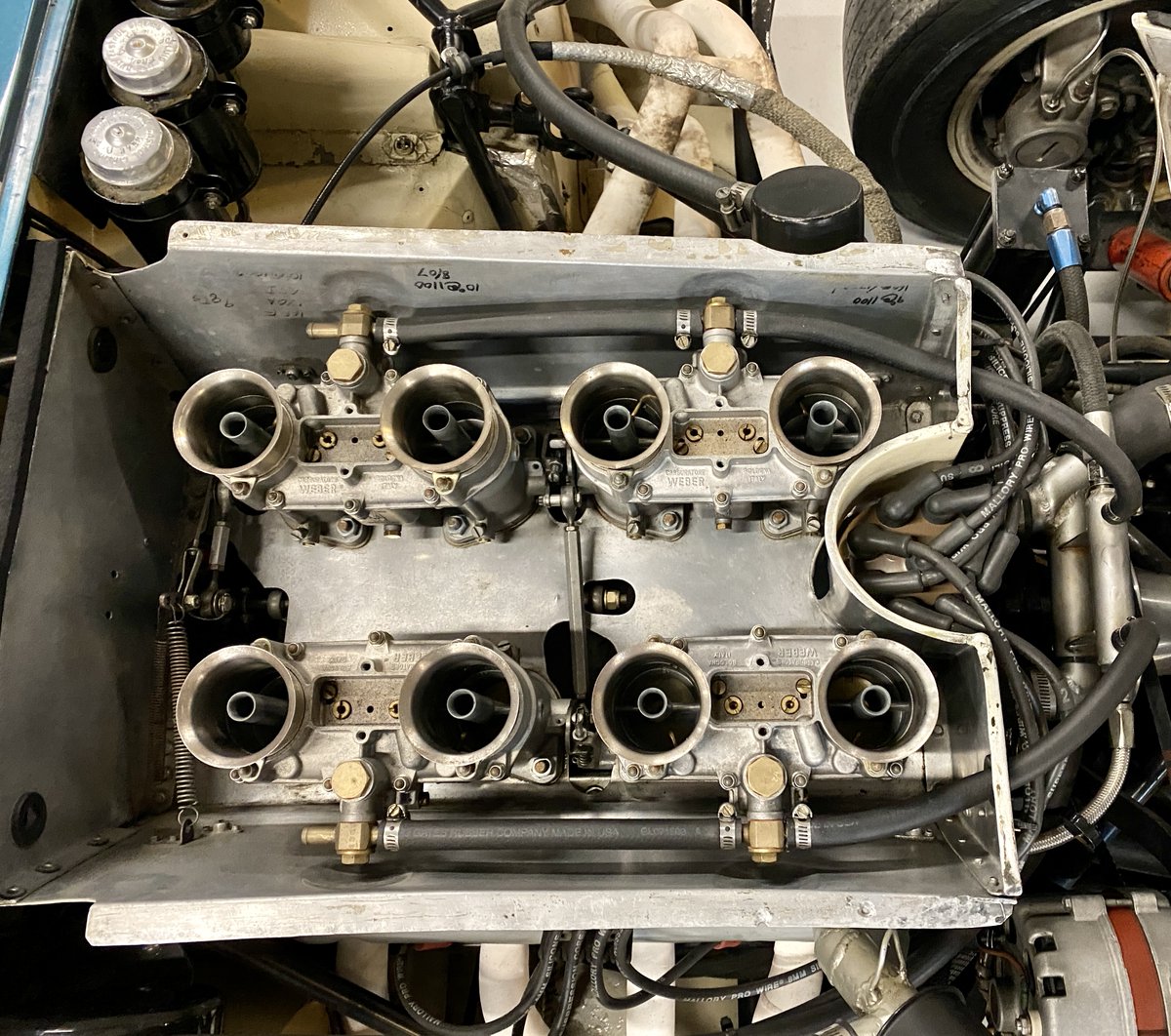 Inside Daytona Coupe CSX2299. One of six Daytona Coupes built, CSX2299 is on display inside the Shelby American Collection in Colorado. On loan from the Miller Family Automotive Foundation.