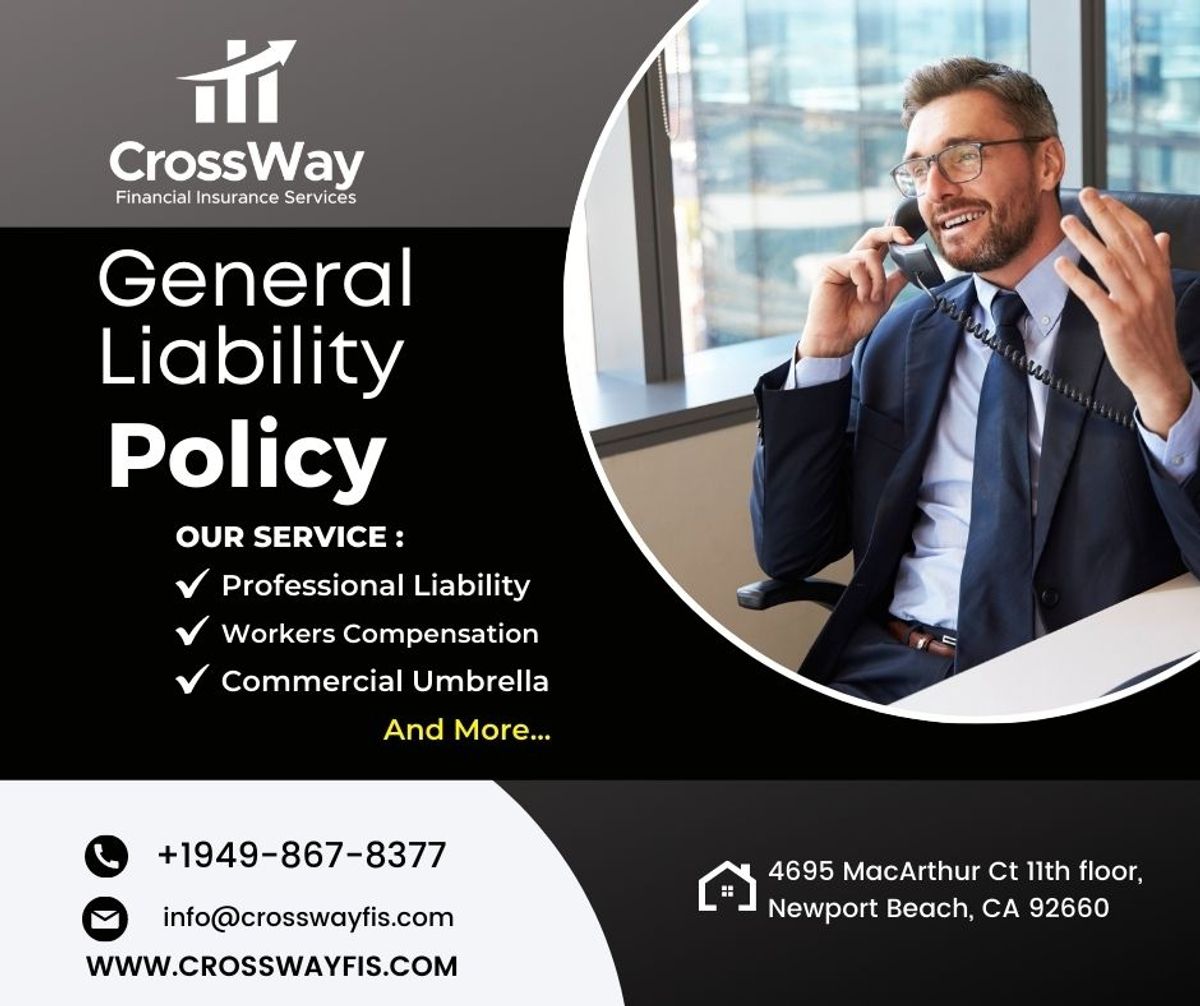 CrossWayFIS's tweet image. Protect your business from third party lawsuits with a general liability insurance policy from crosswayFIS. #professionalliability #generalliabilityinsurance #workerscompensation #insurance #newportbeach #california #business #commercialinsurance