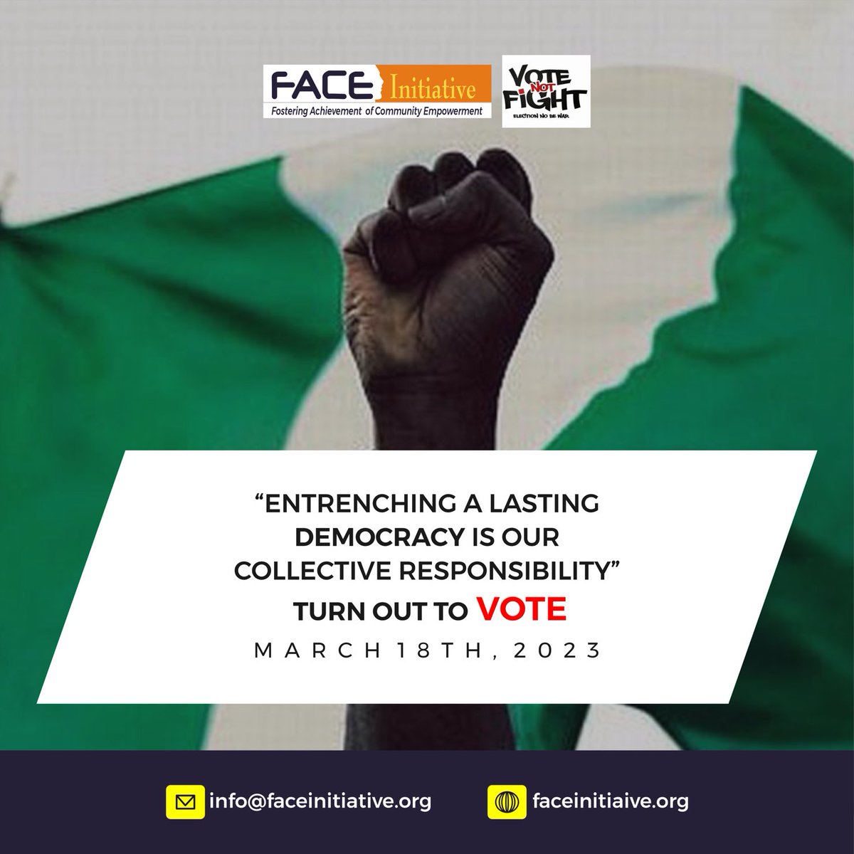 faceinitiative's tweet photo. Do not hold back your vote, your vote can make the difference… https://t.co/6ieJjmZVHC