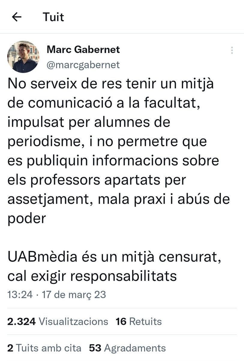 Periodisme UAB out of context (@periouab_ooc) on Twitter photo 