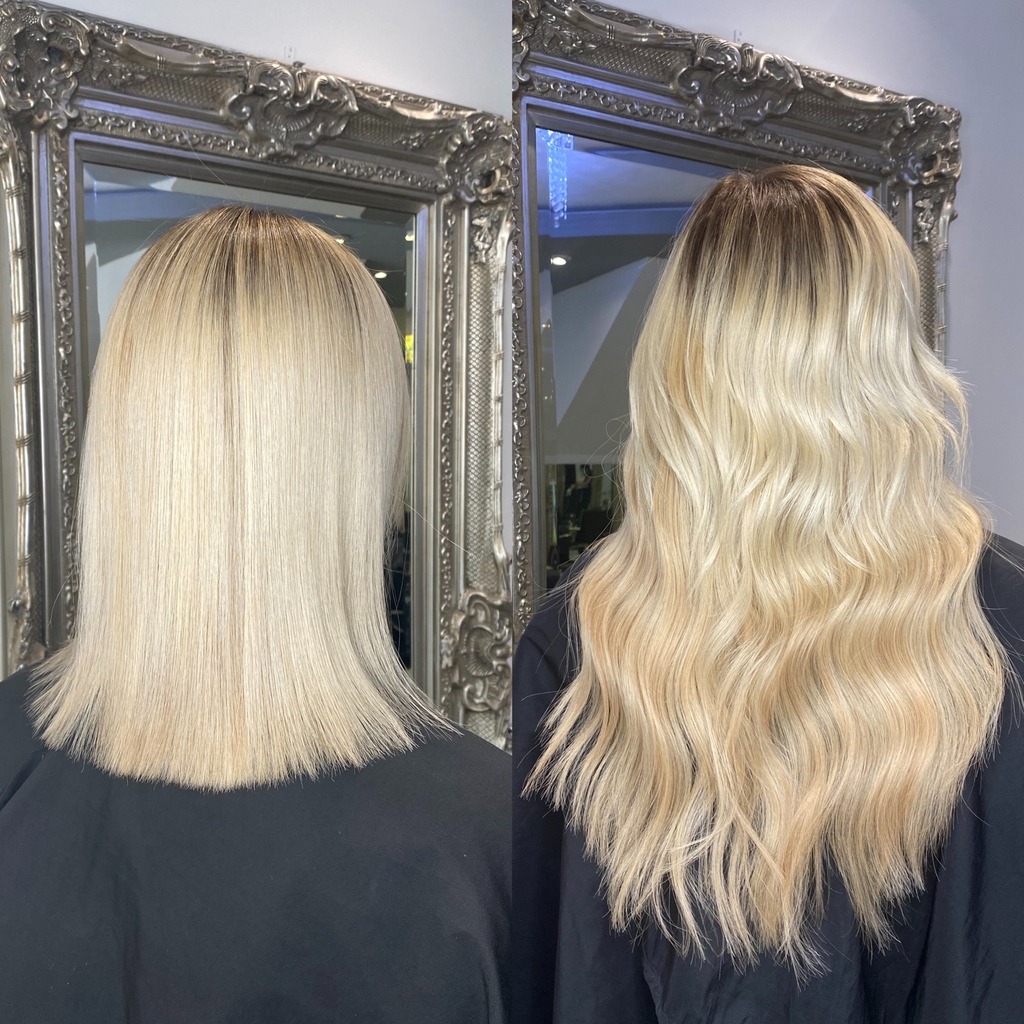 Transform your look in an instant ✨

#northamptonhairstylist 
#northamptonhairextensions
#carmenwalkerhair #hairextensions #northamptonhair #northampton #blondehairextensions