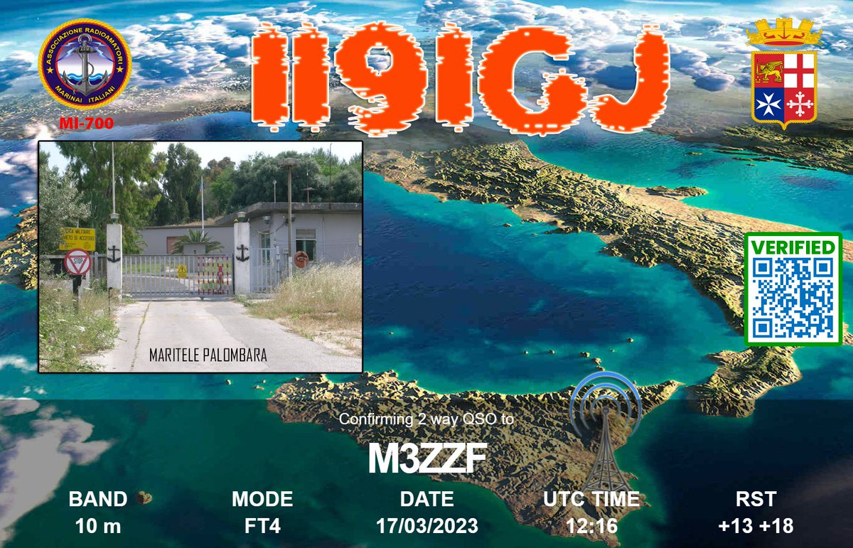 ukradiom3zzf's tweet photo. Plenty of Special Event Stations on the bands currently, here are some QSL Cards from Italian Naval Coastal Radio Stations 2023 I have had contact with.
#hamradio #hamr #AmateurRadio #EventStations #Italy #alwaysqsl #QSLCards #hamaward https://t.co/mwKVeFrnBN