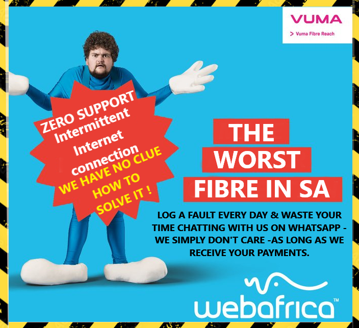 Dimak138's tweet photo. @Webafrica @Vumatel https://t.co/WudkvHlhPy