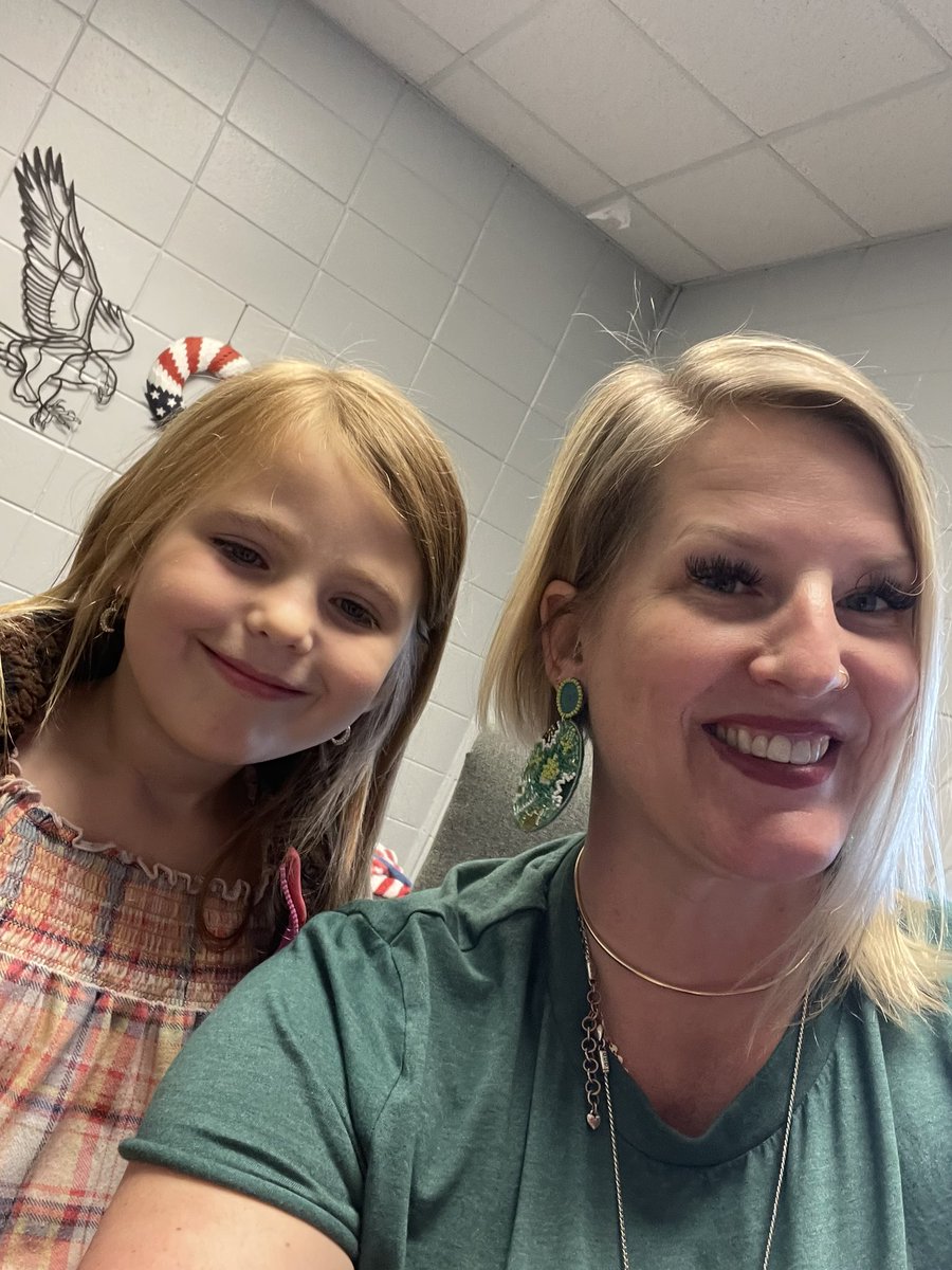 This sweet girl selected me when she earned a lunch day with a staff member. I feel honored ❤️