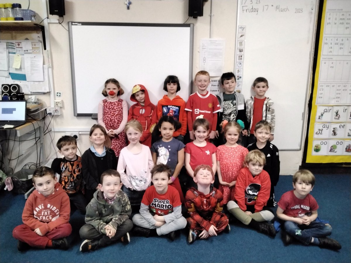 BCEVCPSquirrels's tweet photo. Squirrels dressed in red for Red Nose Day! https://t.co/jBrbypYMDF