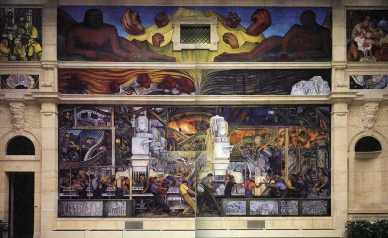 artistrivera's tweet image. Detroit Industry, North Wall #muralism #diegorivera wikiart.org/en/diego-river…