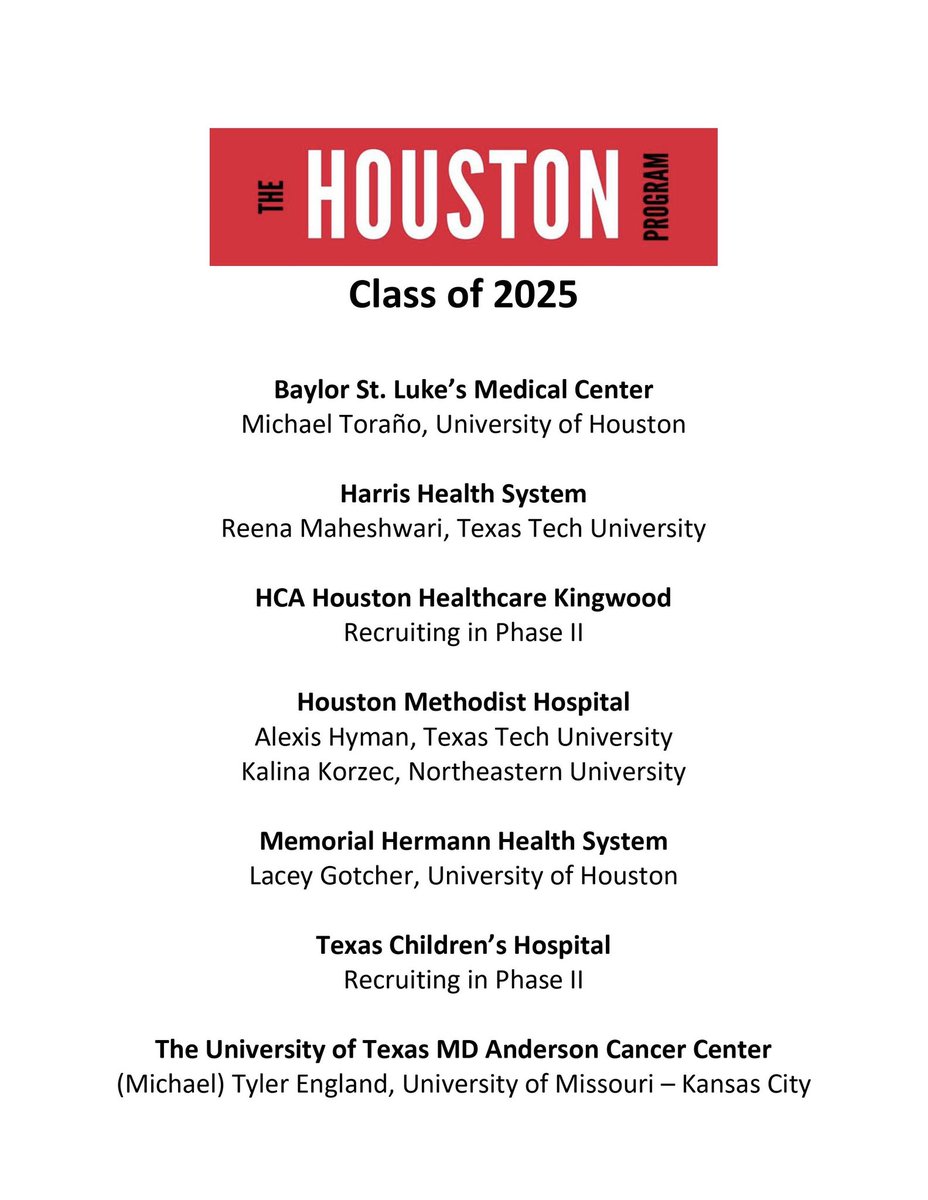 The Houston Program tweet media