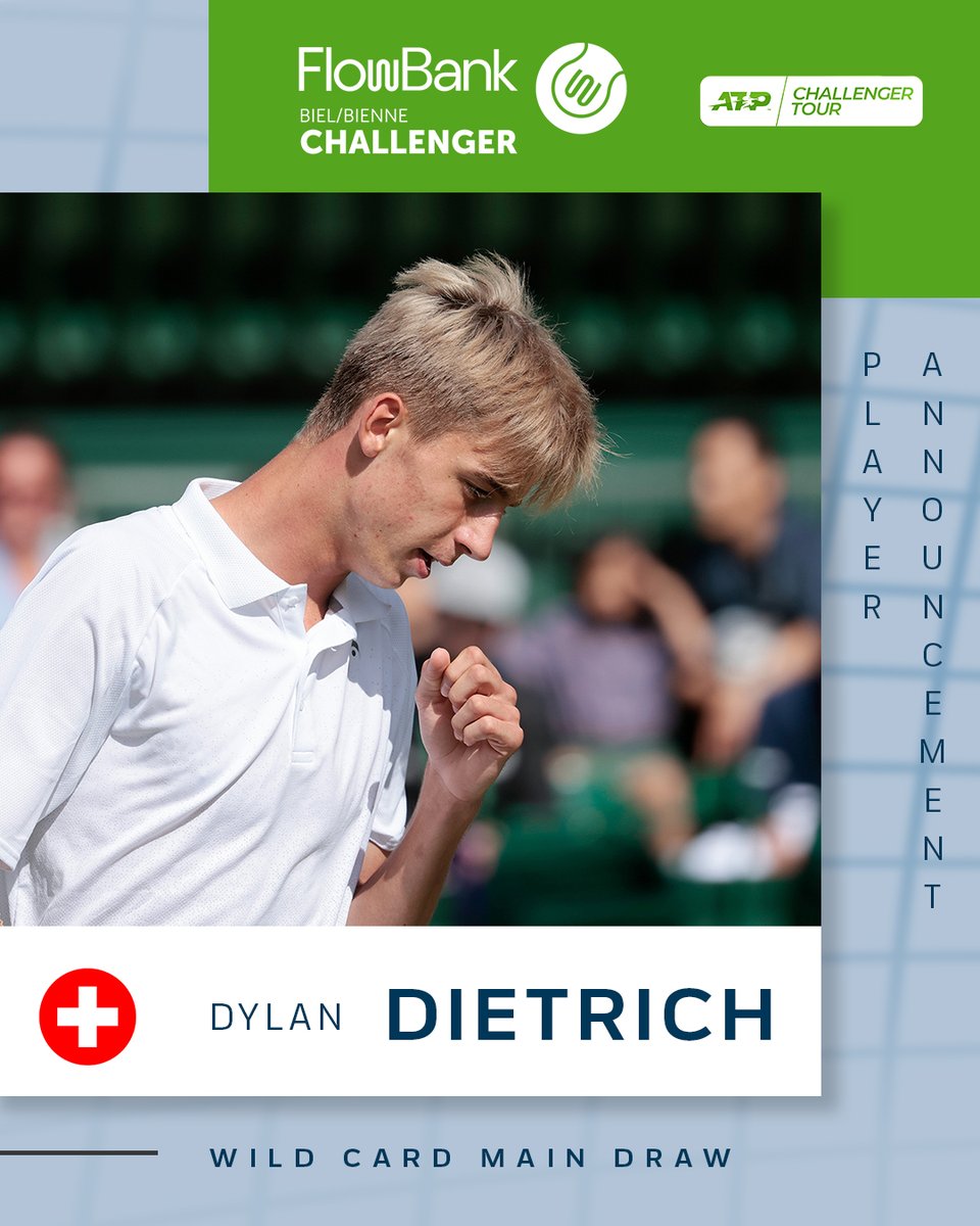 swiss_tennis's tweet photo. Swiss Tennis has awarded the wild cards for the @FlowBank_SA Challenger Biel/Bienne:
https://t.co/SeWany3FVo
Let's go! ๐ช๐จ๐ญ
#atpchallenger #bielbiennechallenger #flowbank #flowbankchallenger #servingthenextgen #swisstennis #tennis #tournament https://t.co/hTAi8JATR9