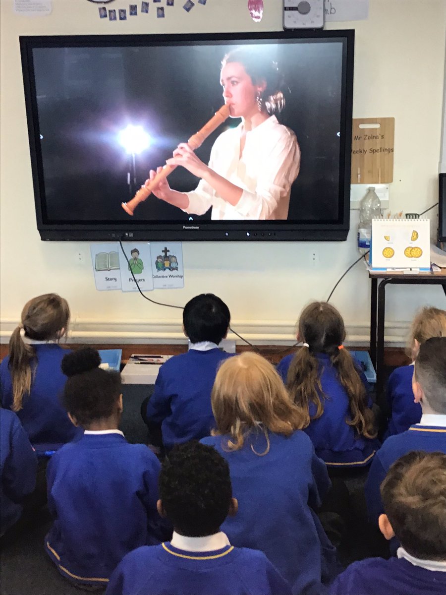 MaryvaleBham2's tweet photo. An inspirational and musical afternoon in Year 2 as we listened to some amazing recorder playing from Clara Guldberg Raven before we continued practising our own musical pieces. #WhatWeDoIn2 #MaryvaleFamily #CatholicLife https://t.co/A9fasadY4f