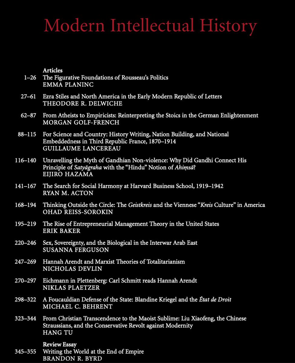 The latest issue of Modern Intellectual History is now available online

cambridge.org/core/journals/…
