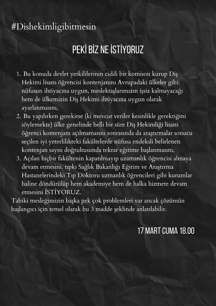 #Dishekimligibitmesin