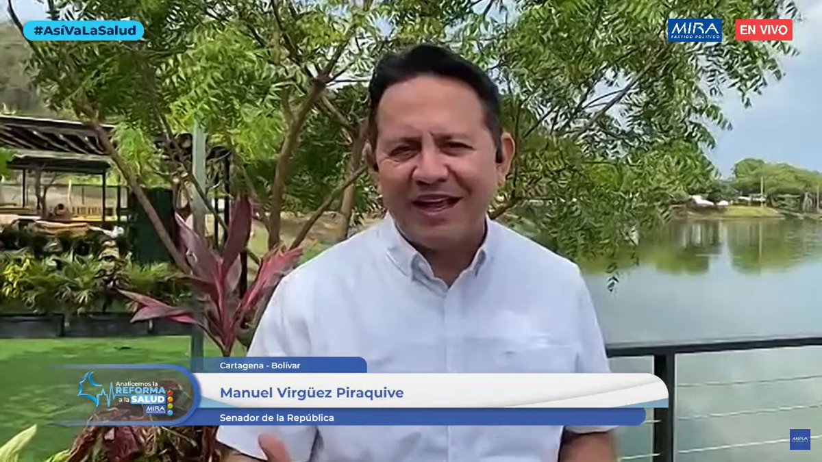PartidoMIRA's tweet photo. EN VIVO: #AsíVaLaSalud | "Estamos muy agradecidos con los más de 17.000 participantes de este sondeo, que nos ha permitido conocer la percepción de gran parte de los colombianos en los departamentos y en el exterior": @Virguez, Presidente y Senador del @PartidoMIRA. https://t.co/5kZayRnxXB
